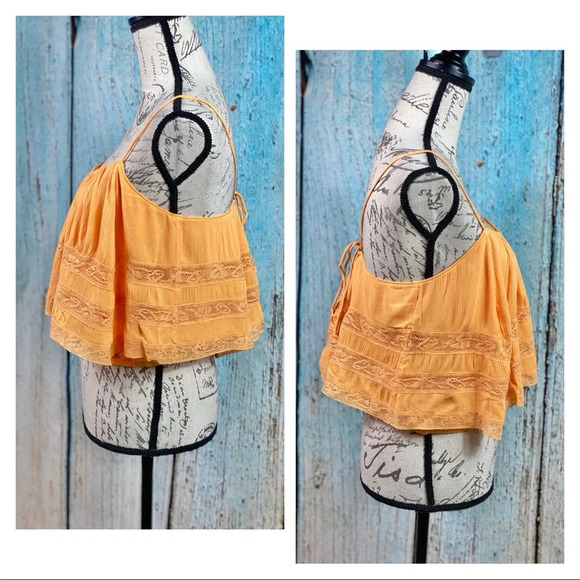 Free People NWT Orange Home Again Camisole - Picture 5 of 16